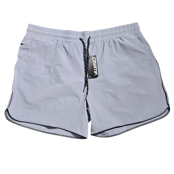 Other - NWT | CREATIP Light Gray Performance Running Shorts | Zipper Pocket | Size XL